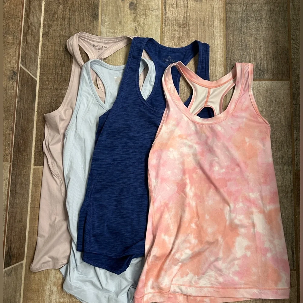 Athleta Women's Tops - Blue, Pink, Light Blue, and Light Pink - Picture 1 of 16